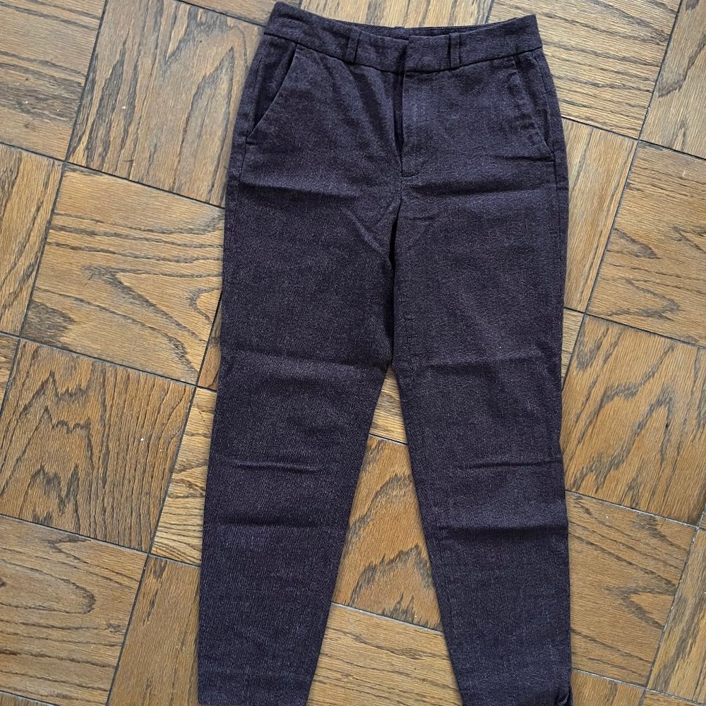 Slim fit brown plain chinos